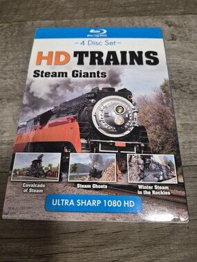 HD Trains Steam Giants 4-Disc Blu-Ray Set Featuring Scenic Restored Steamers